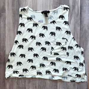 Elephant 🐘 crop tank top